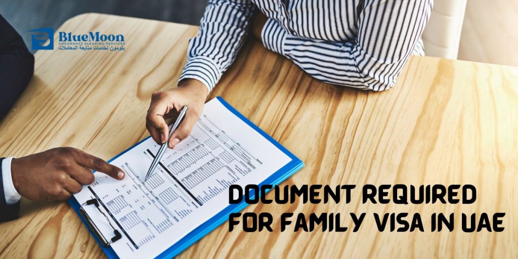 Document Required For Family Visa In UAE